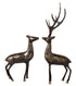 Brass Showpiece Deer Pair Statue 1.7kg