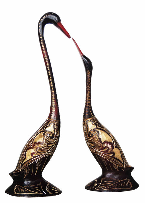 Brass Duck Pair Statue 0.46kg