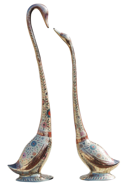 Brass Duck Pair Statue 3.28kg