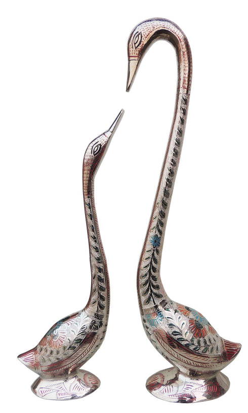 Brass Duck Pair Statue 2.09kg