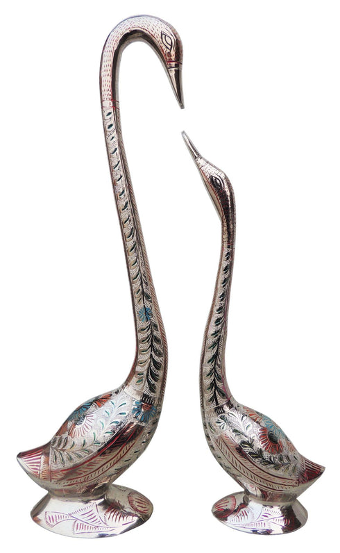 Brass Duck Pair Statue 2.09kg