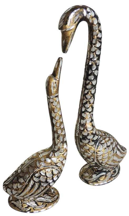 Brass Duck Pair Statue 0.54kg
