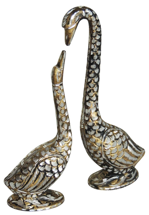 Brass Duck Pair Statue 0.54kg