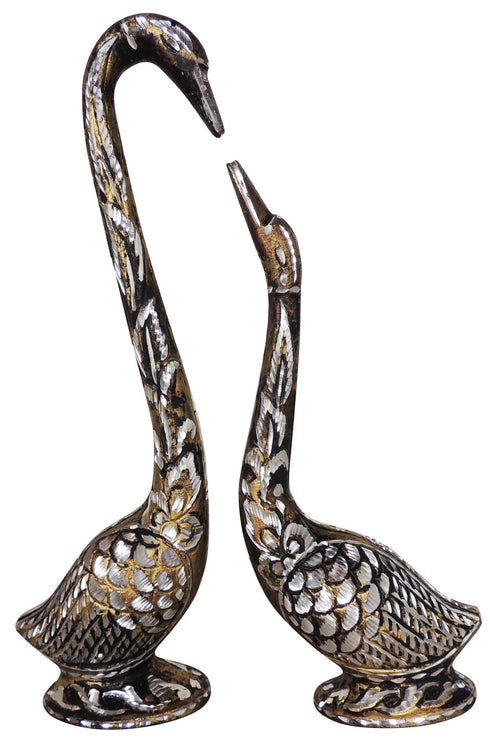 Brass Duck Pair Statue 0.72kg