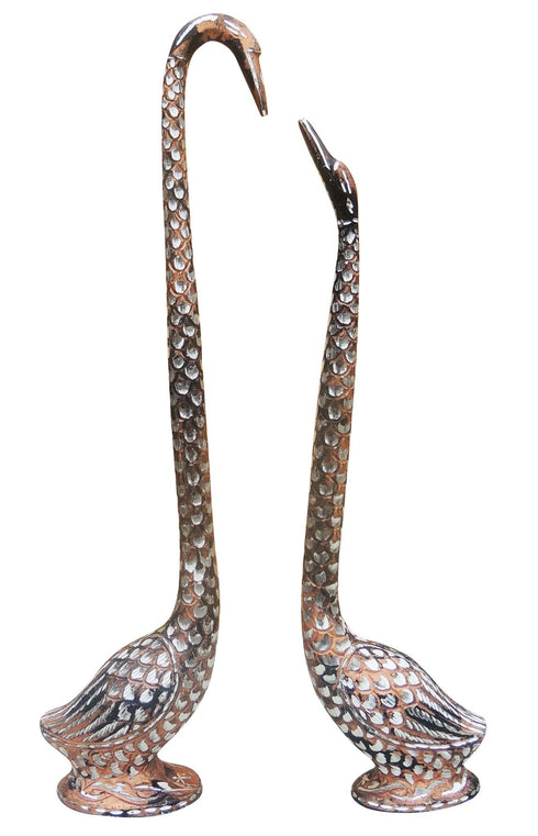 Brass Duck Pair Statue 0.94kg