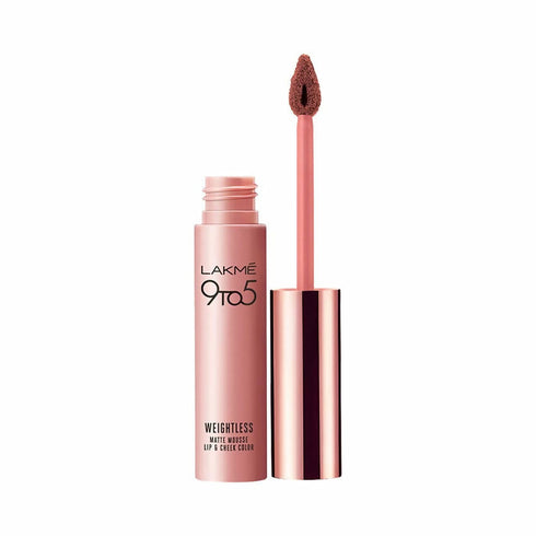 Lakme 9 to 5 Weightless Mousse Lip & Cheek Color | Magenta Kiss