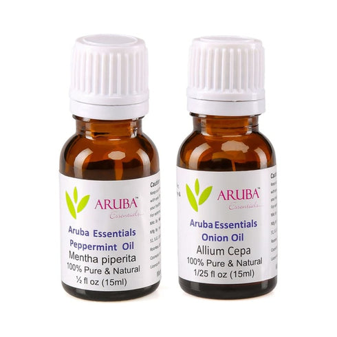 Aruba Essentials Combo Pack of Peppermint Oil and Onion Oil |15ml Each