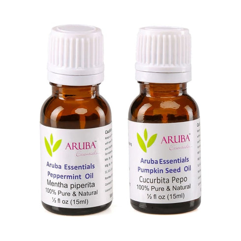 Aruba Essentials Combo Pack of Peppermint Oil and Pumpkin Seed Oil |15ml Each