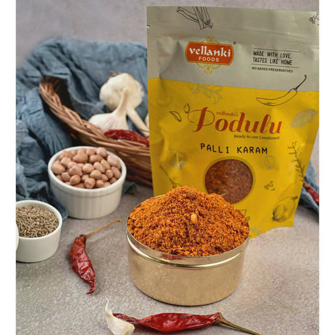 Vellanki Foods Palli Karam Podi | Peanut Powder Without Garlic