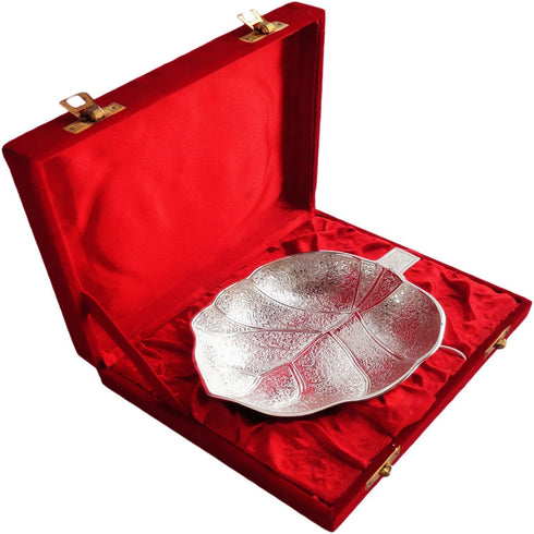 Brass Decorative Papaya Leaf Platter 0.35kg