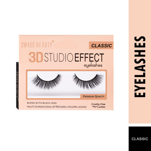 Swiss Beauty 3D Studio Effect Eyelashes Pack Of 2 2g Each