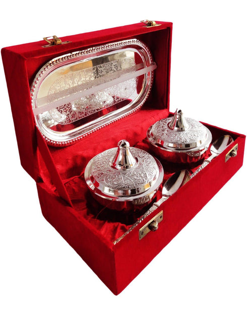 Brass Supari Bowl Set Single Tone 0.2kg