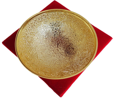 Brass Katori Hathi Ghari Gold finish 0.18kg