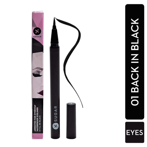 Sugar Arrested For Overstay Waterproof Eyeliner - I'll Be Black (Black)