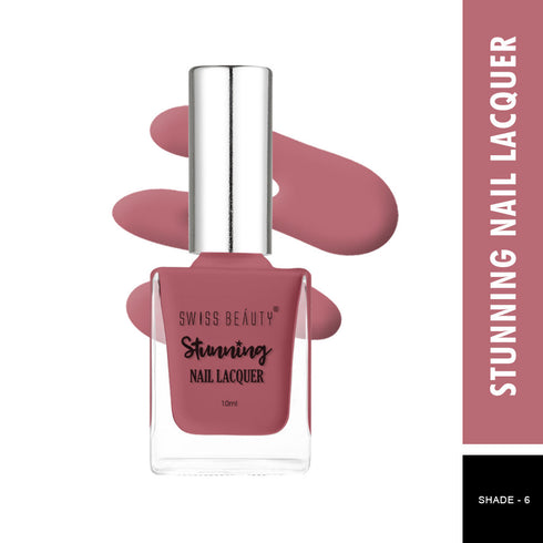 Swiss Beauty Stunning Nail Lacquer Pack Of 2 10ml Each