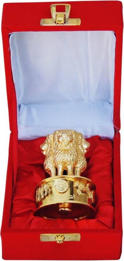 Brass Table Decor Ashok Lath With Velvet Box 0.2kg