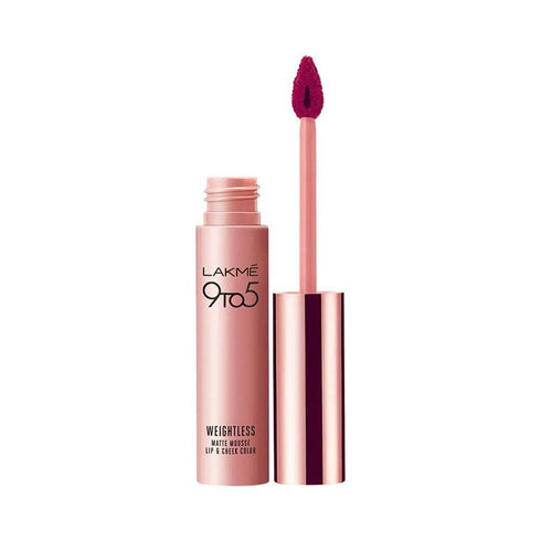 Lakme 9 To 5 Weightless Matte Mouse Lip & Cheek Color | Pink Lace