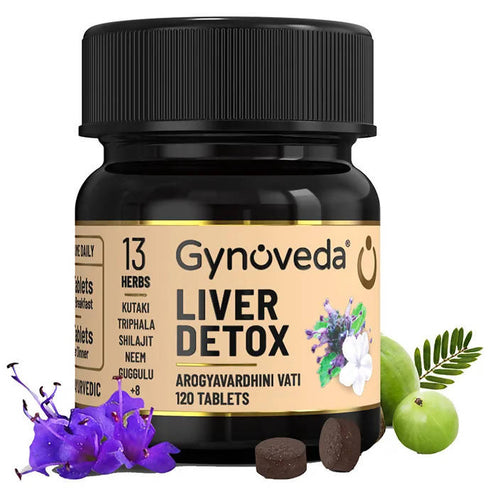 Gynoveda Liver Detox Tablets (Arogyavardhini Vati) - 120 Tablets
