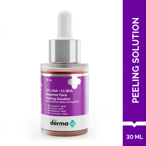 The Derma co 15% AHA+1% BHA Beginner Face Peeling Solution