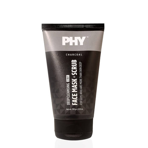 Plum Phy Deep Cleansing 2|in|1 Charcoal Face Mask + Scrub