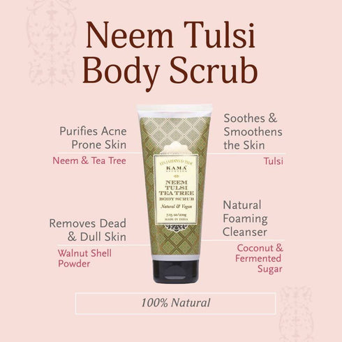 Kama Ayurveda Neem Tulsi Tea Tree Body Scrub