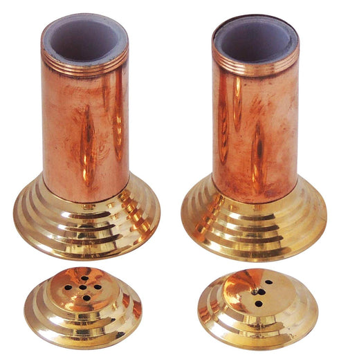Brass and Copper Namak Dani and Mirch Dani 0.06kg
