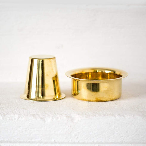 Brass Davra Vati Set Coffee Tumbler Set 0.08kg