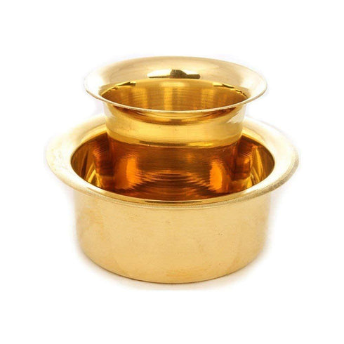 Brass Davra Vati Set Coffee Tumbler Set 0.08kg