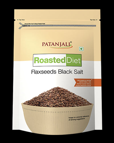 Patanjali Roasted Diet Faxseed Black Salt 150g