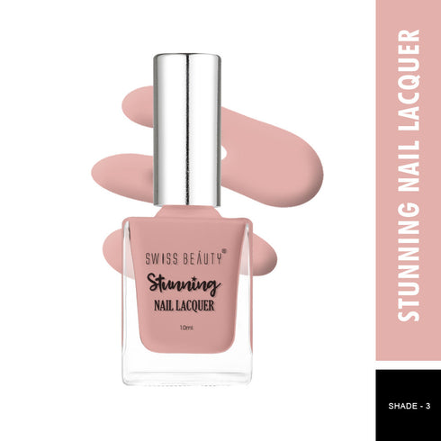 Swiss Beauty Stunning Nail Lacquer Pack Of 2 10ml Each