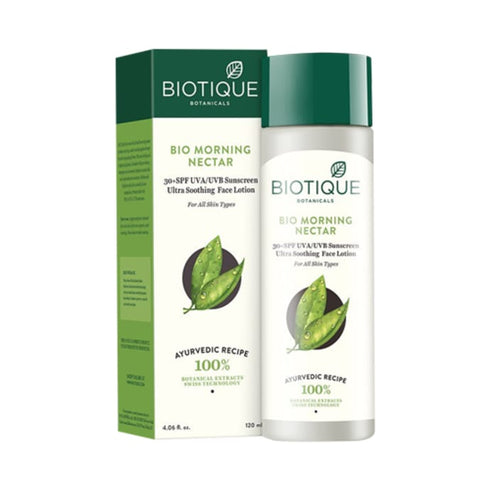 Biotique Bio Morning Nectar Ultra Soothing Face Lotion 30+ SPF Sunscreen 120g