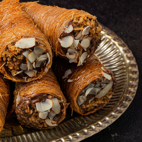 The Baklava Box Biscoff Dry Fruit Kunafa Cones