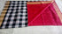 Uppada Silk Saree Black, and White Checks With Red Line-Up