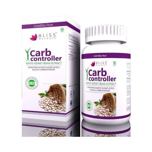 Bliss Welness Carb Controller White Kidney Bean Extract Vegetarian Capsule | 120 capsules