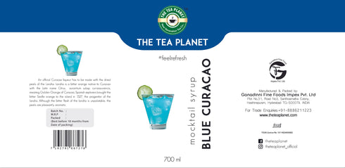 The Tea Planet Blue Curacao Syrup 700 ml