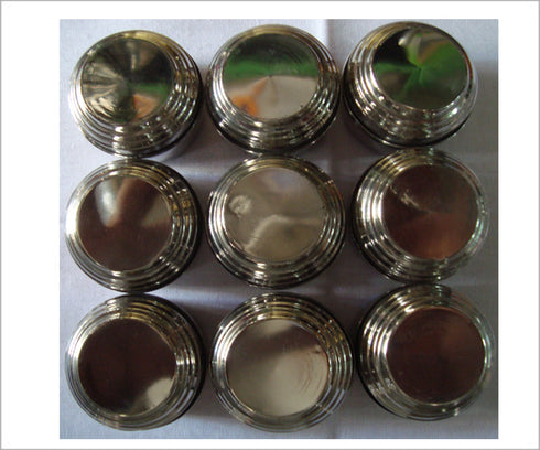 Haldi Kumkum Box Steel Set Of 12 - 150gms