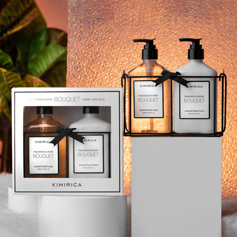 Kimirica Bouquet Hand Wash and Hand Lotion Caddy Set 270 ml