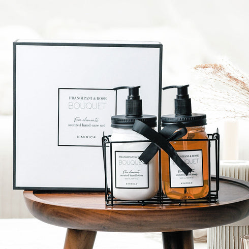 Kimirica Bouquet Hand Lotion And Hand Wash Caddy Set 500 ml Each