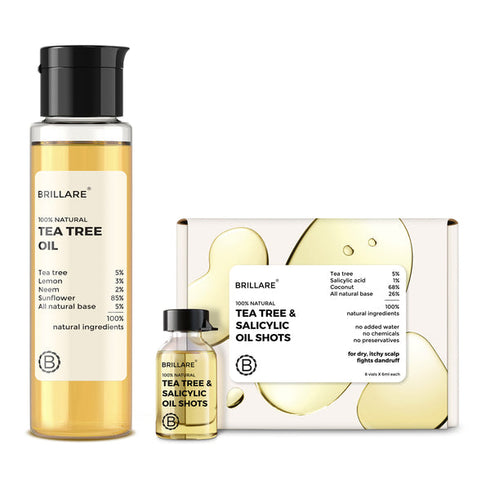 Brillare Tea Tree and Salicylic Oil Shots And Tea Tree Oil Combo