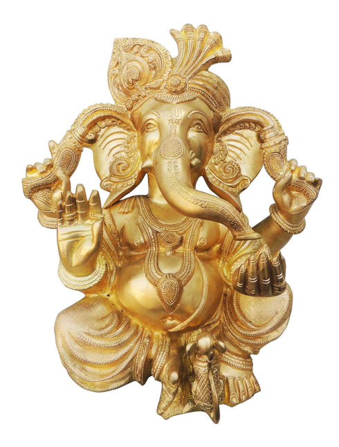 Brass Ganesh Ji Statue 20.285kg