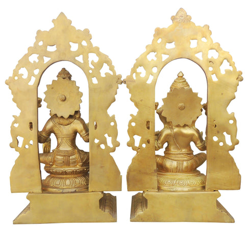Brass Ganesh & Laxmi Statue 8.44kg