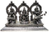 Brass Lakshmi Ganesh Sarasvati With Same Base Statue 5.4kg
