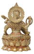 Brass Saraswati Ji Goddess Idol Statue 6.52kg