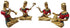Brass Rajasthani Musical Set Of 4 Pc Statue 5.5kg