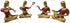 Brass Rajasthani Musical Set Of 4 Pc Statue 5.5kg
