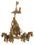 Brass Arjun Rath statue 0.84kg
