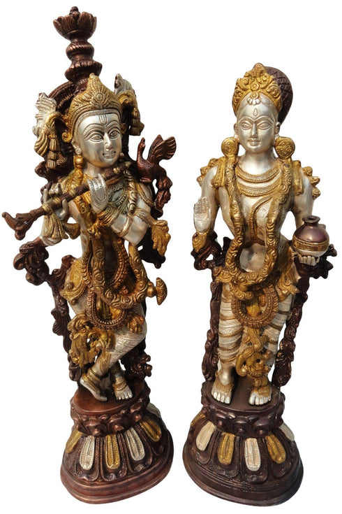 Brass Radha Krishan Pair Statue 16.442kg