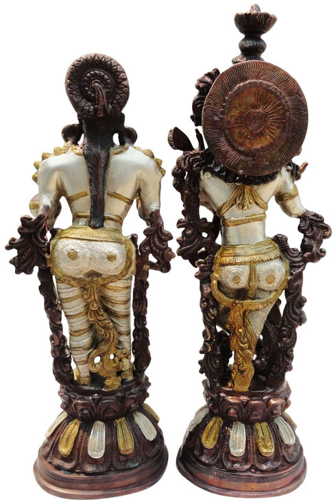 Brass Radha Krishan Pair Statue 16.442kg