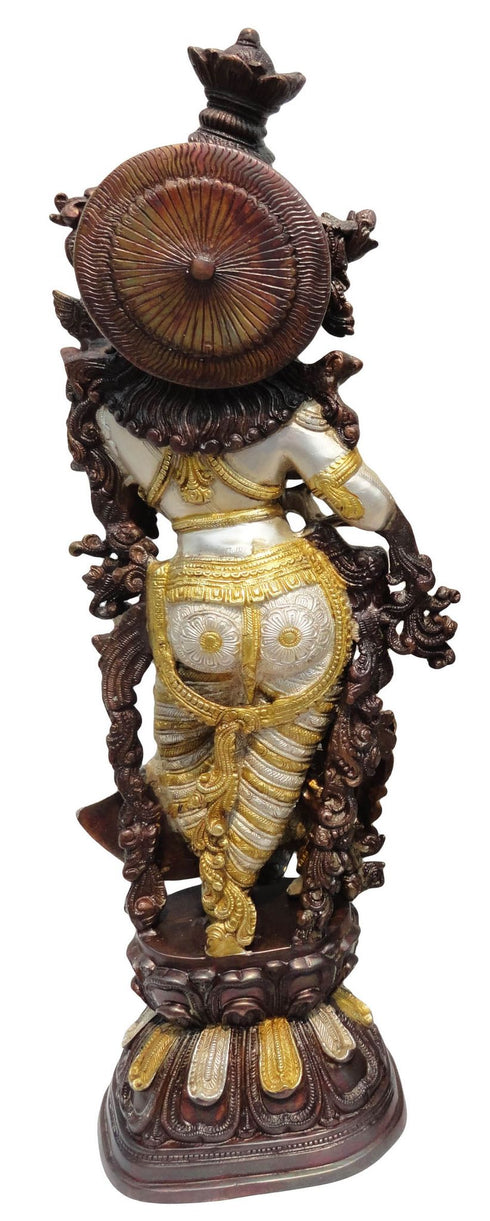 Brass Radha God Goddess Statue 15.27kg
