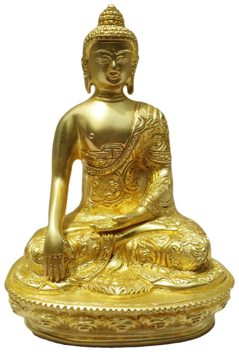 Brass Budha Statue With Super Fine Finish 1.3kg